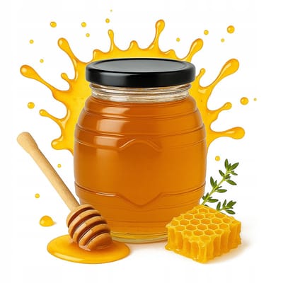 Glass Jar UL - Honingpot - 380 ml - Decoratief Glas - Met Schroefdeksel