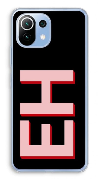 Gepersonaliseerd - Case Company® - Hoesje geschikt voor Xiaomi Mi 11 Lite hoesje - Monogram - Soft Cover Telefoonhoesje - Bescherming aan alle Kanten en Schermrand