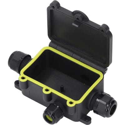 Boîte de Jonction 4 Voies IP68 Étanche Boîte Externe pour Cordon d'Alimentation Électrique Connecteur de Câble Souterrain