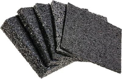 Terrastegels Rubber - Vloerplaten - Buiten Vloeren - Waterbestendig Vochtbestendig - 90x90x3 mm - Zwart