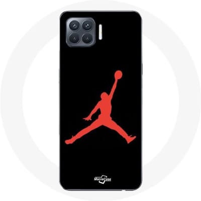 Coque - Michael Jordan - Oppo A93 - Rouge - Souple - Logo rouge