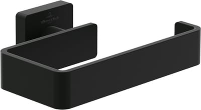 villeroy boch Villeroy & Boch Elements - Striking toiletrolhouder zonder deksel, 135x93x45mm, TVA152014000, Matt Black, TVA152014000K5