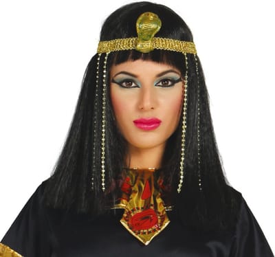 Fiestas Guirca - Pruik Egyptische prinses diadeem