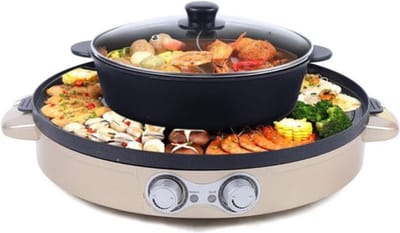 Thuys - Koreaanse BBQ - Hotpot Elektrisch - Grill - Gourmetstel