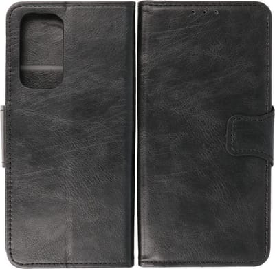 BestCases - OnePlus 9 Hoesje - OnePlus 9 Bookcase Telefoonhoesje - OnePlus 9 Kaarthouder Portemonnee Hoesje - Kunstleer - Zwart
