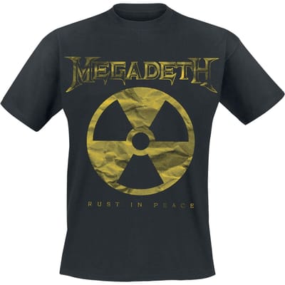 Megadeth T-shirt - Large Rip Nuclear Logo - S tot XXL - voor Mannen - zwart