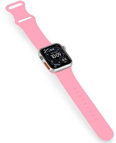Bandje Geschikt voor Apple Watch Ultra 1, 2, 3 (49 mm) Siliconen Verstelbaar Polsband - Horloge Bandje - Roze