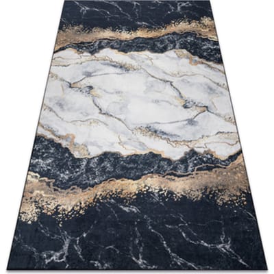 Kleden Rugsx ANDRE 1124 tapijt wasbaar marmer antislip - 120x170 cm