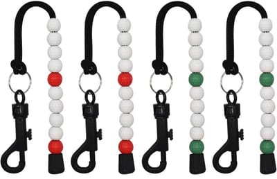 EXCITAT Golf Shot Counter - Golf Counting Chain - Golf Score Counter - Golf Bead Shot Counter - Golf Scoring Beads met Clip - Geschikt voor Mannen en Vrouwen Outdoor Golf - 4 Pack