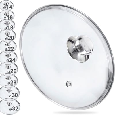 Deksel Glas 30 cm - Pannendeksel - Pandeksel - Potdeksel