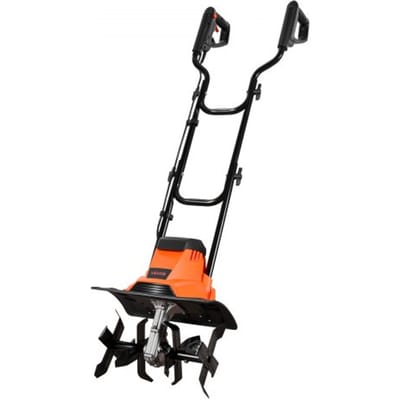 VEVOR Elektrische Grondfrees, 36 cm Werkbreedte, 22 cm Werkdiepte, 1200 W Motor, Grondvergruizer, Cultivator met Stalen Tanden en Inklapbaar Stuur, Tuinfrees voor Gazon-, Erf- en Tuinonderhoud