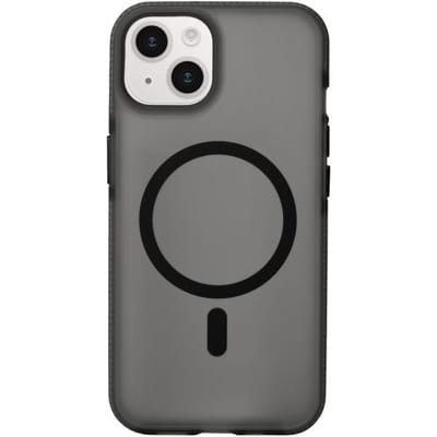 Coverzs smooth siliconen MagSafe case geschikt voor iPhone 14 (zwart) - shockbestendig, MagSafe, premium bescherming, duurzaam