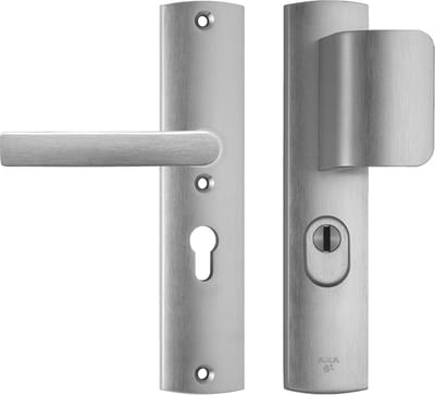 AXA smalschild bi en bu, alu, F1 alu naturel, (lxb) 242x52mm