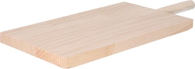 CM Snijplank/serveerplank blank hout - met handvat - 36 x 16 x 2 cm - keuken borrelplank/tapasplank