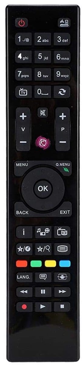 Shopcentral - TV Remote Control - Smart TV afstandsbediening - Ergonomisch ontwerp - Standaard kleur - Geschikt voor televisie - 8 meter bereik - Gebru...