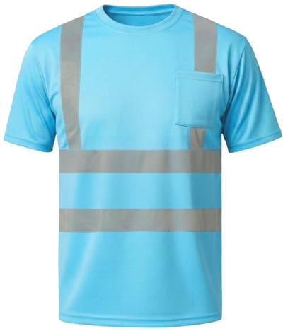 Reflecterend Veiligheidsshirt Mesh Sneldrogend Ademend Lichtgewicht Korte Mouw Reflectiestrepen Mannen Vrouwen Kinderen Geel Oranje