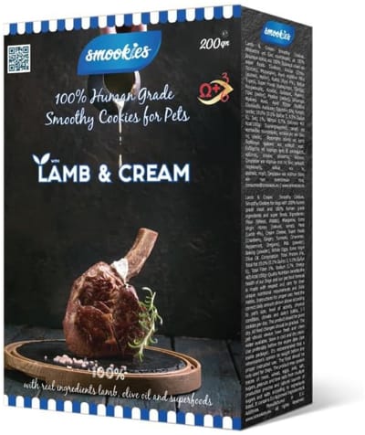 Smookies Lam & Room / Lamb & Cream - Hondensnacks - 100% Human Grade - Trainingssnacks - Dagelijkse Beloning voor Honden