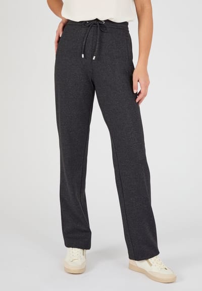 Damart - Pantalon tricot jacquard pull-on - Dames - Grijs - 38