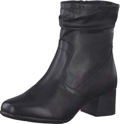 Jana Dames Enkellaars - 25368-001 Zwart - Wijdte H - Maat 38