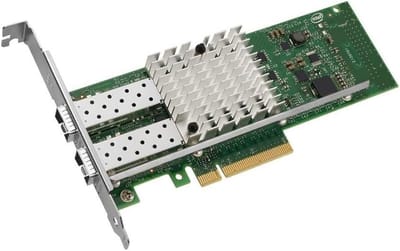 Netwerkkaart - Server Adapter - Snelle Dataoverdracht - Dual Port - PCIe - Zwart