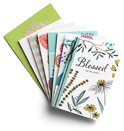 Bedankkaarten Assortiment - 8 Botanische Wenskaarten met Enveloppen