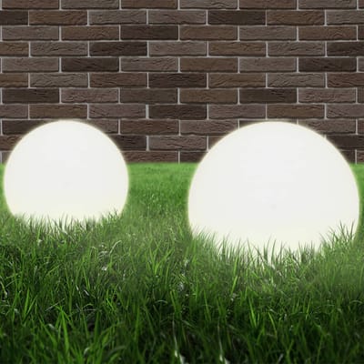 vidaXL LED-bollampen 4 st rond 20 cm PMMA