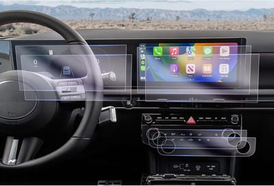 Compatibele 12.3" Navigatie- en Airconditioning Beschermfolie voor Hyundai Tucson NX4 2025-2026, Nano Screen Protector en Accessoires voor Facelift Model
