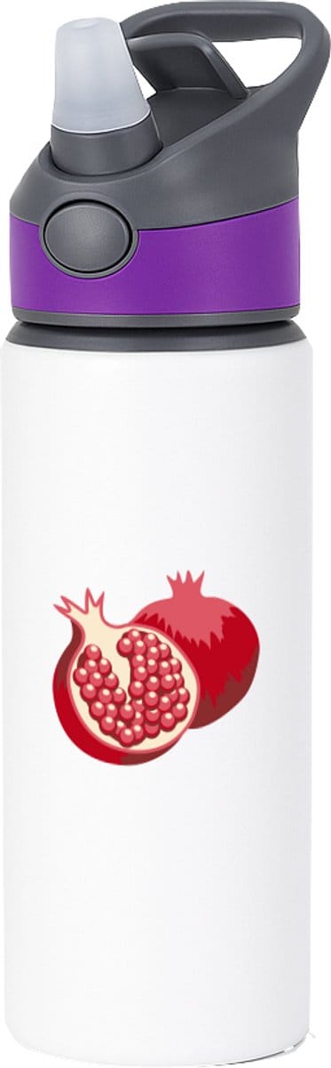 Hacebo® - Dragon fruit waterfles met rietje paars - Fruitschaal - Fruit liefhebbers - pitaya - vrucht - gezond eten - water fles - 650ML