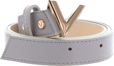 VALENTINO Riem Divina Belt W120 Ghiaccio / Oro Zilverkleurig