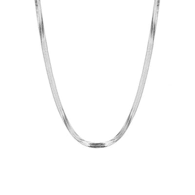Planet Pink - Ketting snake zilver - Stainless Steel - Roestvrij Staal rvs - Waterproof