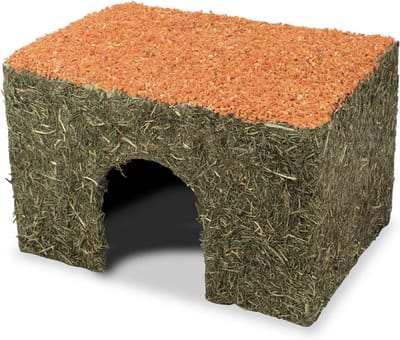 Hooihuis met wortel voor knaagdieren - natuurlijke snack 350g