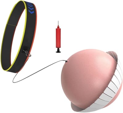 Boks Hoofd Bal - Reflex Bal - Sport Training - Verstelbare Hoofdband - Flexibel PVC - Roze