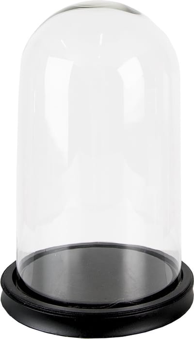 Clayre & Eef Stolp Ø 18x28 cm Zwart Glas