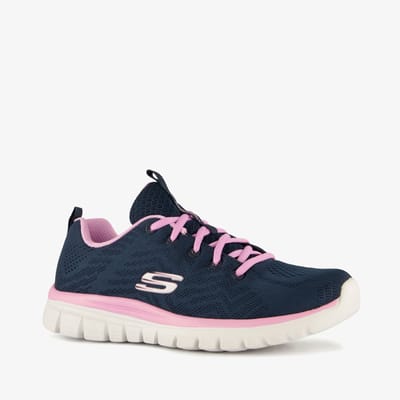Skechers Graceful Get Connected dames sneakers blauw