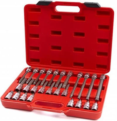 HBM PROFI 26-delige 1/2 Spline - veeltand doppenset