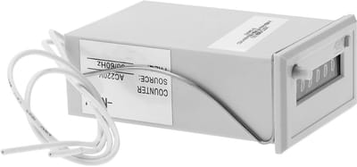 Elektromagnetische Impulsenteller 6 Cijfers - Geschikt voor AC 220V/110V en DC 24V/12V