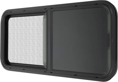 Zijraam voor Caravan 1000 x 400 mm - Insectenwerend, Getint en Glijdend Raam voor Caravans en Trailers