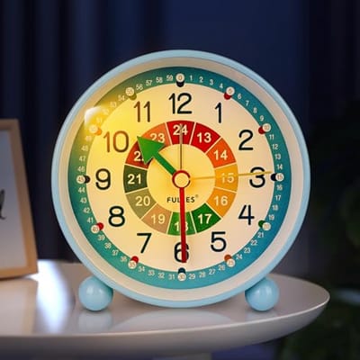 Digital Kinderwekker zonder Tikken voor Kinderen – Geruisloze Wekker met Nachtlampje en Tijdbeheer