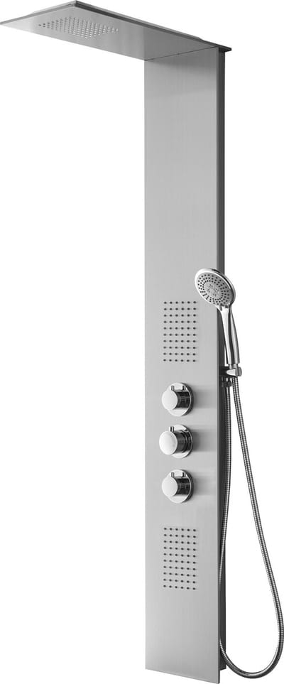 Xellanz Ontario thermostatische douchekolom 150x22 cm RVS