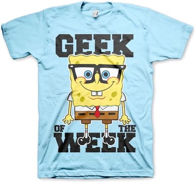 SpongeBob SquarePants Geek Of The Week T-shirt Skyblue