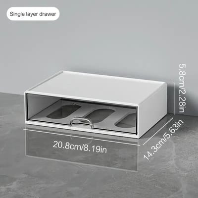 Desktop Combinatie Lade Opbergdoos Bureau Organizer Redelijke Indeling Kantooraccessoires Pennenhouder Organizers Schrijfwaren white
