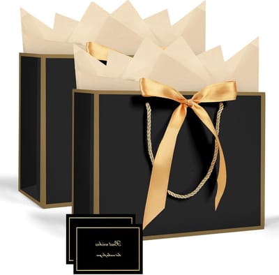 Middelgrote geschenkzakken voor Valentijnsdag, bruidsmeisjes en speciale gelegenheden, inclusief wikkels en kaarten