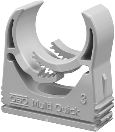 OBO Bettermann Multi-Quick-beugel 25-28,5mm polyamide lichtgrijs RAL 7035, 2153130