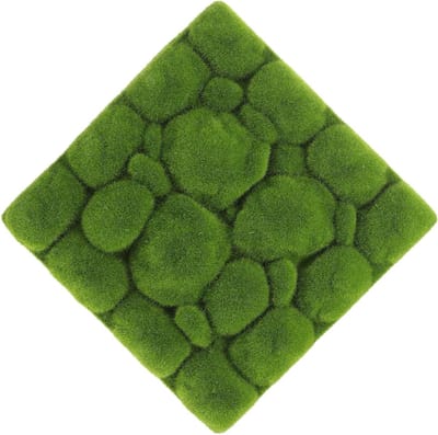 Kunstmatige Mosmat in Steenmotief voor Binnengebruik - Groene Turf voor Wanddecoratie, Balkon en Hotelinterieur