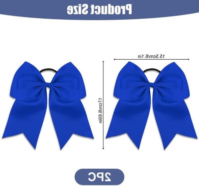 2 Stuks Meisjes Haarstrikken Elastische Haarbanden Dovetail Haarbanden Grote Paardenstaart Houder School Haaraccessoires Set voor Kerst en Verjaardagsgeschenk