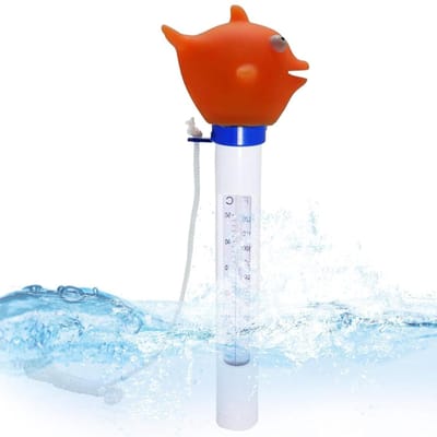 Drijvende Sensor - Watertemperatuur Meter - Water Temperatuur - Dierenstijl Decoratie - 217 cm Lengte - Oranje