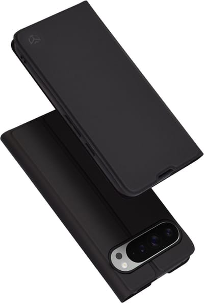 Hoesje geschikt voor Google Pixel 9 Pro XL - Techsuit Magskin Book Wallet Case - Zwart