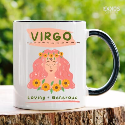 Maagd Mok | Sterrenbeelden | Mok met tekst | Grappige mok | Verjaardag cadeau | Cadeau voor man | Cadeau voor vrouw | Cadeau voor haar | Cadeau voor hem | Grappige cadeau | Thee glazen | Valentijn cadeautjes | Koffiekopjes
