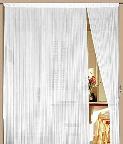 Draadgordijn Wit 90x240 cm voor Deur of Raam