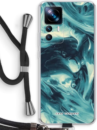 Case Company® - Hoesje met koord geschikt voor Xiaomi 12T hoesje met Koord - Dreaming About Whales - Telefoonhoesje met Zwart Koord - Bescherming aan alle Kanten en Over de Schermrand